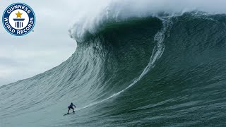 Largest wave surfed  Guinness World Records [upl. by Edyth264]