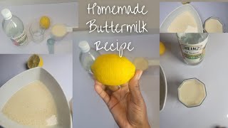 How to make Buttermilk at Home 2 ways Simple 10 minutes Buttermilk recipe [upl. by Sedruol]