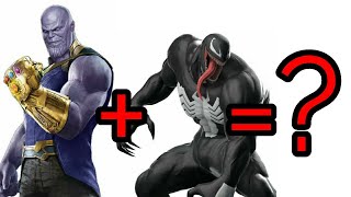 VERY EASY How to draw fusion THANOS and VENOM cartoon for kids [upl. by Bywoods918]