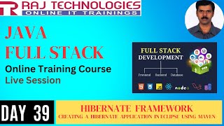 Day 39  Java Full Stack Online Training Course Live  12th June 2024 [upl. by Robbins672]