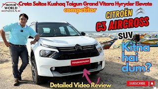 CITROËN C3 AIRCROSS  ROADTEST REVIEW  HONDA ELEVATED TO HEAVEN [upl. by Ortrud]