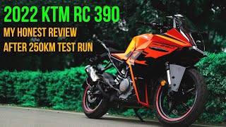 KTM RC 390 Detailed Ride Review  STRELL [upl. by Zerline490]