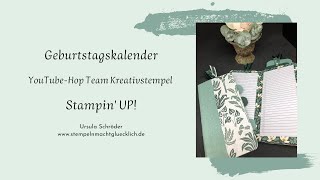 Geburtstagskalender  YouTubeHop Team Kreativstempel  Stampin UP [upl. by Pierce684]