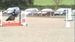 Morgan Schive jumping side saddle NSSS 2008 Addington Manor Buckingham England [upl. by Weissman959]