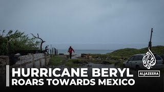 Hurricane Beryl batters Jamaica roars towards Cayman Islands and Mexico [upl. by Clarita215]