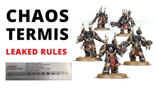 Chaos Terminator Leaks  Statline Buffs Accursed Weapons Annoying Wargear [upl. by Mayberry]