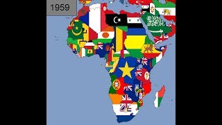 Africa Timeline of National Flags Part 1 [upl. by Namwob]