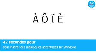 42s pour  Insérer des majuscules accentuées sur Windows [upl. by Harutak]