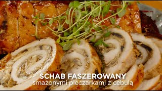 Schab faszerowany smażonymi pieczarkami z cebulą  Sokołów [upl. by Lynus]