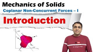 Introduction  Coplaner NonConcurent Forces  Mechanics of Solids [upl. by Yhtnomit271]