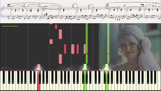 Тема из кф quotРаба любвиquot  Э Артемьев Ноты и Видеоурок для фортепиано piano cover [upl. by Atyekram]