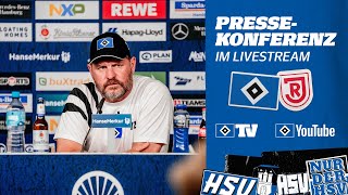 RELIVE PRESSEKONFERENZ MIT STEFFEN BAUMGART I HSV vs Jahn Regensburg I 5 Spieltag [upl. by Aicinad]