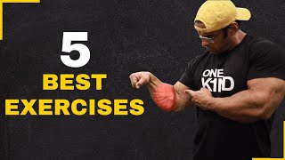 The Perfect Forearm Workout 5 Best Exercises  Yatinder Singh [upl. by Aerdnna]