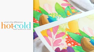 Hot and Cold Press Watercolor Paper  Which is Better [upl. by Jaban917]