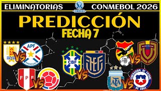 Predicción y Análisis Fecha 7 Eliminatorias Sudamericanas Mundial 2026 [upl. by Erma282]