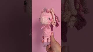 quot¡Mira este unicornio amigurumi tejido a crochet 🦄✨quot [upl. by Vinny]