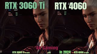 RTX 3060 ti vs RTX 4060 4k gaming [upl. by Rubbico]