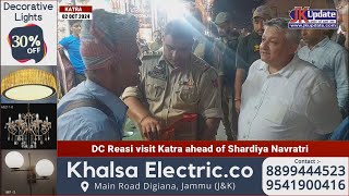 DC Reasi visit Katra ahead of Shardiya Navratri [upl. by Magen]