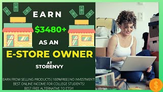 Earn 3480 from storenvy by selling products onlineBest free alternative to Etsyonline money goals [upl. by Theron]