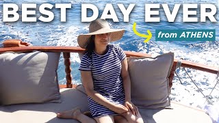 Island Hopping Day Trip to Agistri  Aegina  We had the BEST day in Athens  Vlog 3 [upl. by Eybba993]