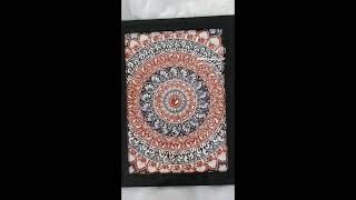 Simple amp beautiful mandala painting 🎨🖌️painting mandaladrawing craft art mandala [upl. by Herzel]