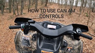 How to use display amp controls on Can Am Outlander Max XT [upl. by Muscolo61]