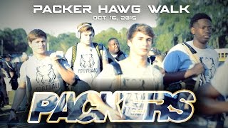 Colquitt County Packers Football  Hawg Walk 10162015 [upl. by Nwahsyt]