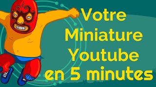 Réaliser une miniature Youtube en 5 minutes et gratuitement avec picmaker [upl. by Bekah]