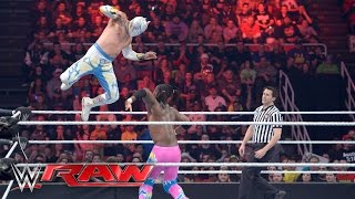 Neville amp The Lucha Dragons vs The New Day Raw February 22 2016 [upl. by Ora]