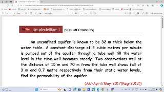 Pumping out test problem 3 [upl. by Giffy]