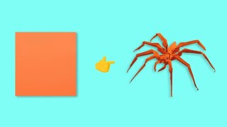 Paper Spider Craft Tutorial Easy amp Fun DIY Project [upl. by Nordin]