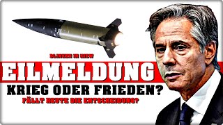 Totaler Krieg oder endlich Frieden  Fällt heute DIE Entscheidung [upl. by Esinel]