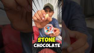 Trying stone shaped chocolate😲 kabhi stone chocolate khai hain🤔 minivlog food shorts [upl. by Aseyt]