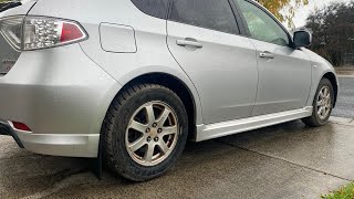 Subaru Impreza RS khanacross build  part 4  fitting rally tyres [upl. by Mandell]