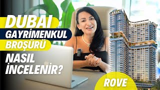 DUBAİDE YATIRIM YAPACAKLAR BU VİDEOYU İZLEMEDEN GEÇMESİN Broşür Nasıl Okunur Rove Business Bay [upl. by Attiuqal]