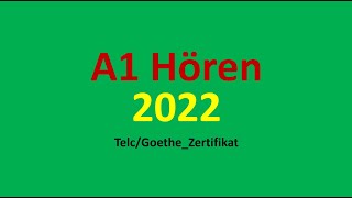 Start Deutsch A1 Hören Modelltest 2022 mit Lösungen  Sample Paper  Vid  55 [upl. by Pier147]