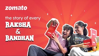 Story of every Raksha and Bandhan  Zomato  Rakhi 2023 [upl. by Annaehs]