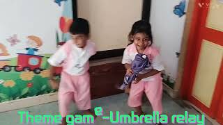 Water themeUmbrella relaytheme gamemodern kidspallavaram [upl. by Lorou]