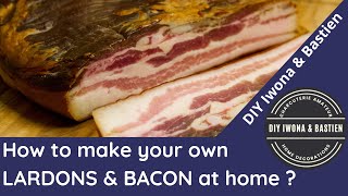 How to make your LARDONS Cold Smoked BACON at home from PORK BELLY [upl. by Ennylyak]