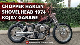 Chopper Harley Shovelhead 1974  Kojay Garage [upl. by Okia]