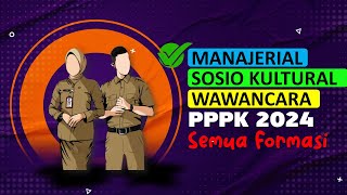 BAHAS MANAJERIAL PPPK 2024 SEMUA FORMASI pppk2024 pppk [upl. by Frazer]