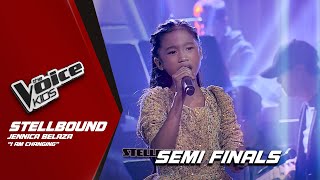 The Voice Kids Jennica Belaza is a DIVA with I Am Changing  Semi Finals [upl. by Nihahs]