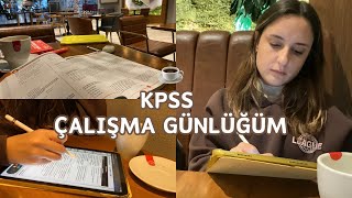 KPSS Çalışma Günlüğüm 36  Sonunda cafede ders çalışıyorum ☕️ kpss kpss2024 kpsslisans [upl. by Elleinnad]