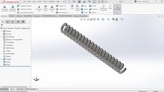 SolidWorks Tutorial I Helical Torsion Spring [upl. by Trinatte]