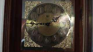 Grandfather clock repair 2  hour strike adjustment [upl. by Boehike]