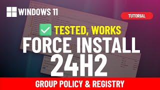 Trick ✅ Windows 11 24H2 Bypass queue and force install immediately [upl. by Anawed]