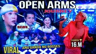 PILIPINAS GOT TALENT AUDITION  PART21  OPEN ARMS JOURNEY  ANG GANDA TALAGA NG BOSSES NI KUYA [upl. by Toms]