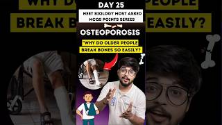 Osteoporosis  Locomotion and Movement NEET Biology Most Asked MCQs Day 25  neetbiology science [upl. by Plunkett]