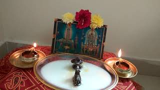 Siva abhishekam at home [upl. by Wilen418]