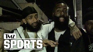 Nipsey Hussle Bros Down w James Harden Youre an LA Legend  TMZ Sports [upl. by Kcirddec135]